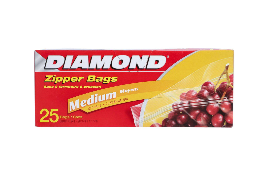 Purchase Wholesale DIAMOND Storage Bags Zipper Bags Medium Storage 25's  25's Box (12 boxes per carton) from Trusted Suppliers in Malaysia