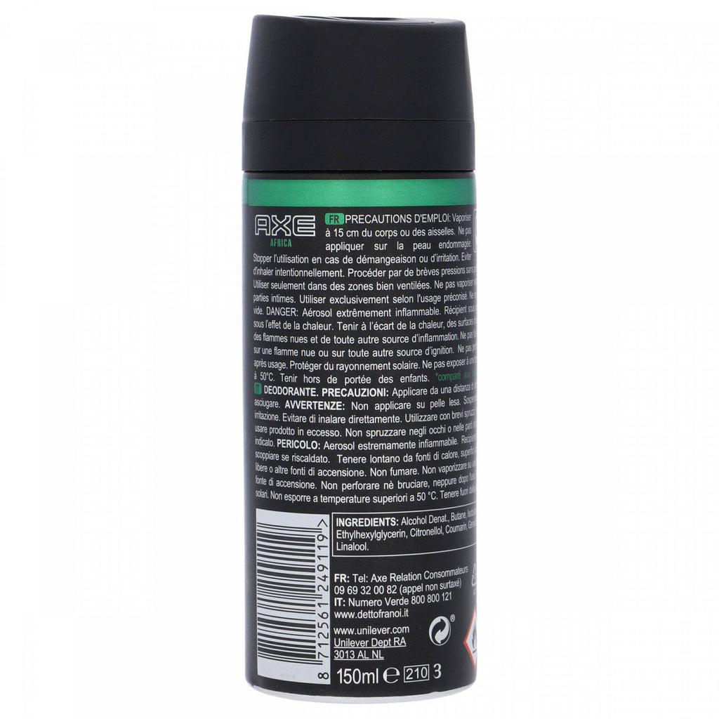 Axe africa body discount spray