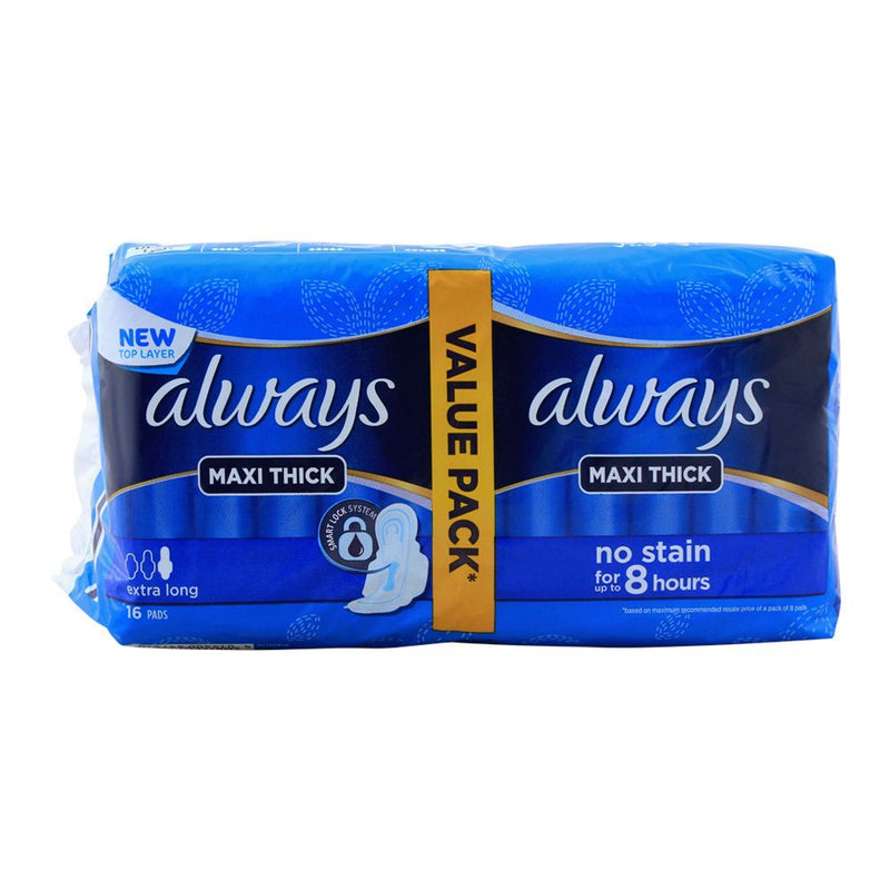 Always Thick Maxi Sanitary Pads, Long Value Pack - HKarim Buksh