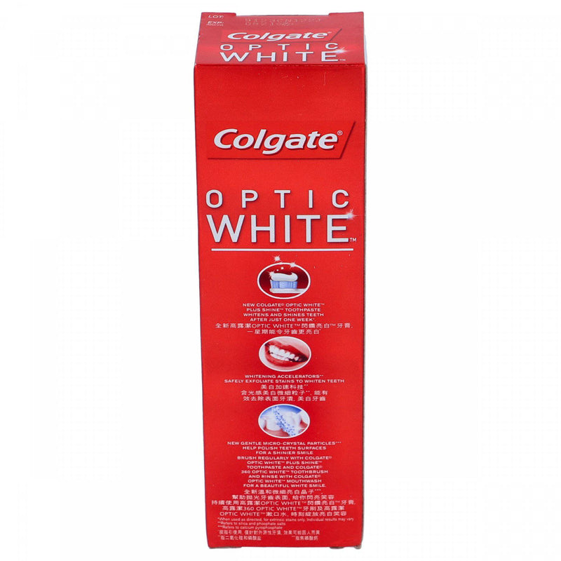 Colgate Optic White Plus Shine Sparkling Mint Toothpaste 100g – HKarim Buksh