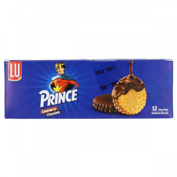 LU Prince Chocolate Cream Sandwich Biscuits, 95g is halal suitable