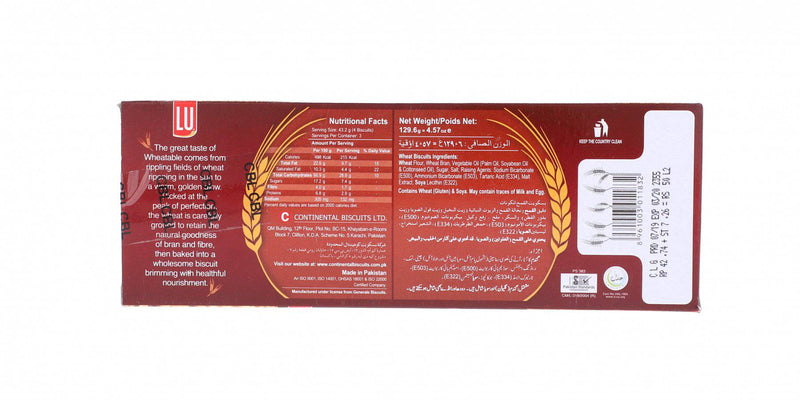 LU Wheatable Biscuits (Family Pack) 129.6g - HKarim Buksh