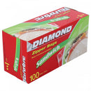 Diamond Sandwich Zipper Bags 100 bags - HKarim Buksh