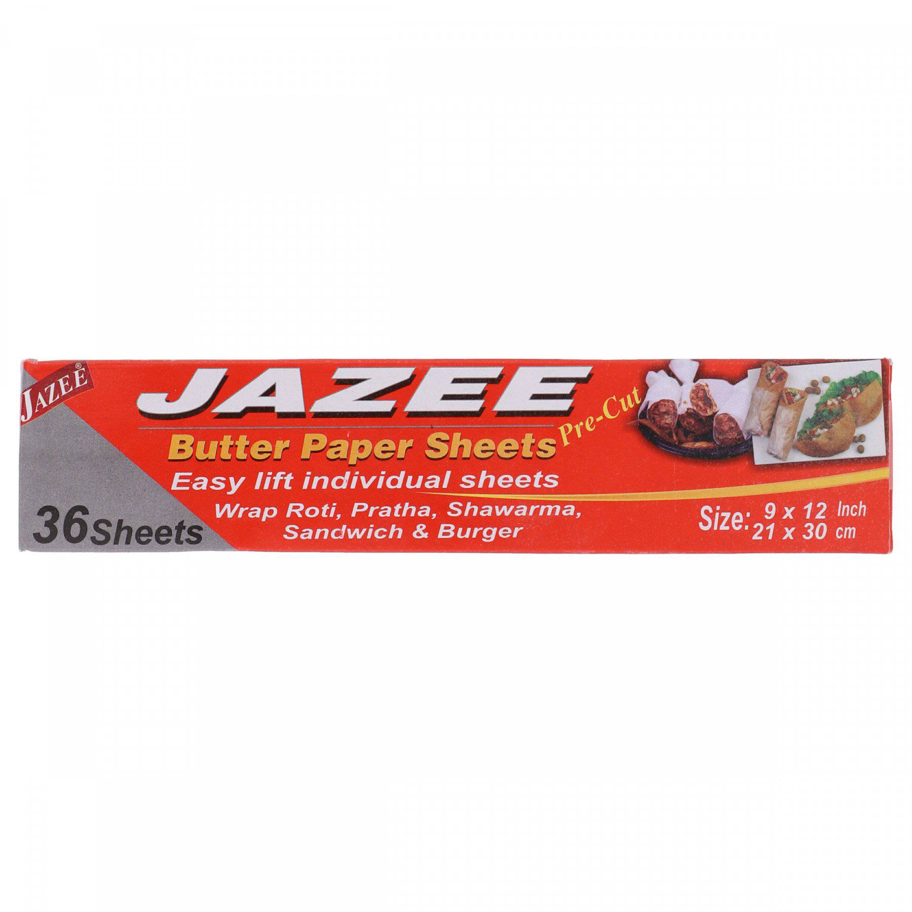 Jazee Butter Paper Sheets 9 x 12 Inch 36 Sheets HKarim Buksh