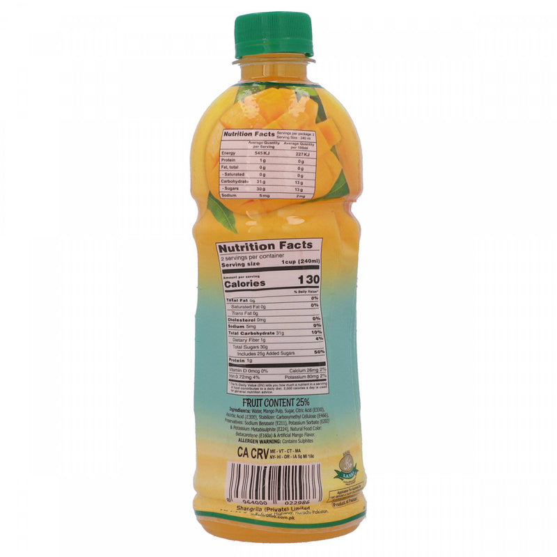 Fruiti_O Mango Nectar Chaunsa Mango Pulp 500ml - HKarim Buksh